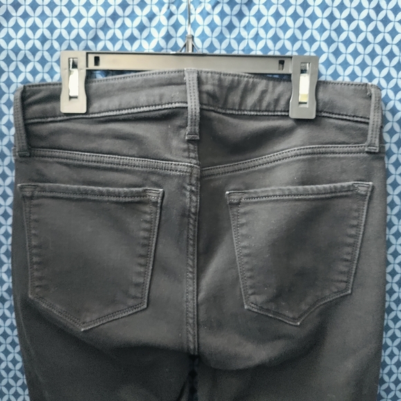 Old Navy - Solid black rockstar super skinny with built in warm fabric. Size- 6 - Picture 5 of 7